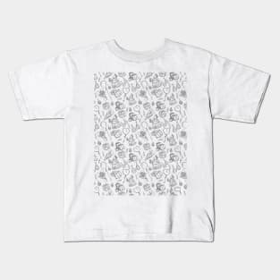 white party pattern Kids T-Shirt